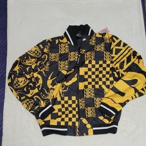 Nike SPORTSWEAR ALLOVER PRINT JACKET AR1632 741 Yellow Black Scorpion La…